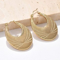 Серьги-кольца из нержавеющей стали 304 для женщин&nbsp;EJEW-L296-054G