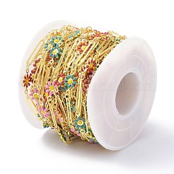 Звенья цепи из латуни и эмали&nbsp;CHC-D029-07G