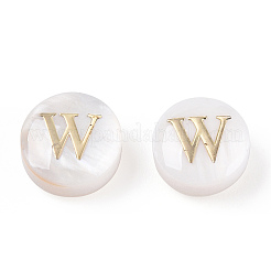 Бусины из натуральных пресноводных ракушек SHEL-N036-01W