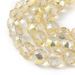 Прозрачные стеклянные бусины гальваническим пряди&nbsp;EGLA-F154-FR01