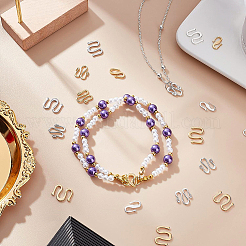 72 шт. 9 застежки-крючки из латуни S-типа&nbsp;KK-BC0002-29