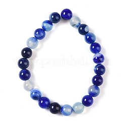 Натуральные полосатые агатовые / полосатые агатовые бусинки&nbsp;G-Z060-A01-B25