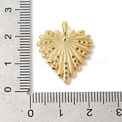 Подвески из латуни с покрытием из прозрачного кубического циркония&nbsp;X-KK-Z056-13G