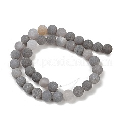 Натуральный druzy агатовые бусы пряди&nbsp;G-NH0024-A02-10mm