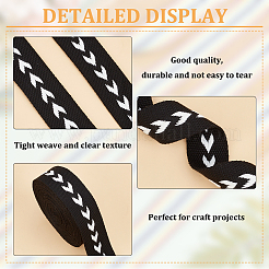 5 ярд жаккардовой ленты со стрелками из поликоттона&nbsp;OCOR-WH0078-170A