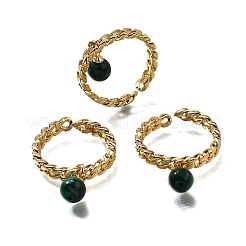 Латунные кольца-манжеты для женщин&nbsp;RJEW-Z085-03G-02