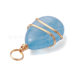 Подвески из медной проволоки из натурального смешанного камня&nbsp;PALLOY-JF02607