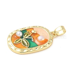 Латунь эмаль подвески&nbsp;KK-D358-01A-G