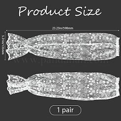 1 пара нарукавников из полиэстера для женщин&nbsp;AJEW-GF0011-86