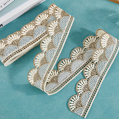 2.5 м полиэстеровой кружевной отделки&nbsp;OCOR-GF0005-01A