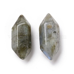 Двойные заостренные подвески из натурального лабрадорита&nbsp;G-C007-02A-27