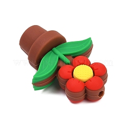 3d трехмерные цветочные силиконовые бусины&nbsp;SIL-V002-10B