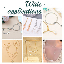 300 шт. 6-х цветный удлинитель цепи из цинкового сплава&nbsp;FIND-HY0004-03