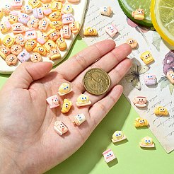 60 шт. 12 стиля мультяшные непрозрачные кабошоны из смолы&nbsp;CRES-CJ0001-63