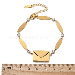 Браслеты из нержавеющей стали 304 с овальными звеньями&nbsp;BJEW-U030-01G