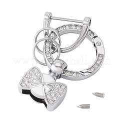 1 шт. брелки с пружинными кольцами из сплава со стразами своими руками&nbsp;FIND-TA0008-54B-P