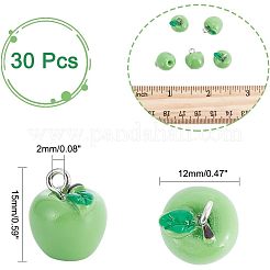 30 шт. непрозрачные смоляные подвески&nbsp;RESI-CA0001-32B