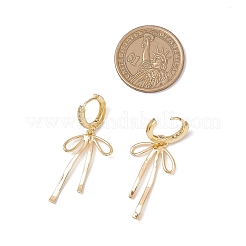 4 пара серег-колец с микропаве из латуни и прозрачными кубическими цирконами&nbsp;EJEW-JE06503