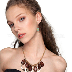 18 шт. 9 стиля подвески-коннекторы из натурального зеленого авантюрина&nbsp;PALLOY-HY00037