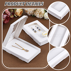 60 шт. Почтовые коробки для хранения из крафт-бумаги с видимым окном&nbsp;CON-DR0001-10A