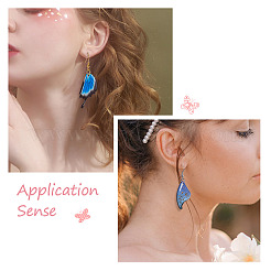 Набор для самостоятельного изготовления сережек-капель в форме крыльев бабочки&nbsp;DIY-FW0001-20