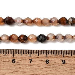 Нити окрашенных и нагретых бусин из натурального агата&nbsp;G-K376-F22-01