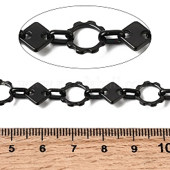 Цветок из нержавеющей стали 304 с цепями в форме ромба&nbsp;CHS-Z007-14B