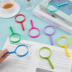 48шт 8-х цветная пластиковая ручная лупа для детей&nbsp;DIY-WA0001-02