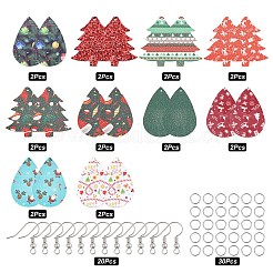 Наборы для самостоятельного изготовления сережек на рождественскую тематику&nbsp;DIY-SC0014-35P