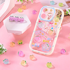 50 шт. 5-х цветные светящиеся полупрозрачные смоляные декоден-кабошоны&nbsp;RESI-TA0004-34