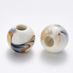 Акриловые бусины с большими отверстиями&nbsp;OACR-R074-03B-03