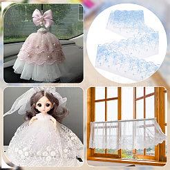 5 ярд полиэстеровой кружевной ленты с вышивкой&nbsp;OCOR-BC0006-66A