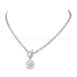 Подвеска в виде солнца из нержавеющей стали 201&nbsp;NJEW-JN05786