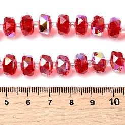 Прозрачные стеклянные бусины гальваническим пряди&nbsp;EGLA-P062-01A-HR06