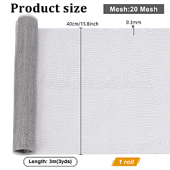 1 рулон плетеной сетки из нержавеющей стали марки 304&nbsp;AJEW-PH0006-79