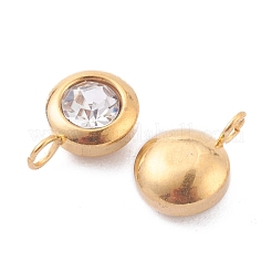 Подвески из нержавеющей стали 304 со стразами&nbsp;STAS-Z009-04-04G