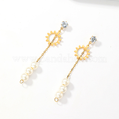 Серьги-гвоздики с кисточками из нержавеющей стали 201&nbsp;BQ1802