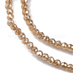 Стеклянные бусины с гальваническим покрытием &nbsp;EGLA-H107-01A-PL01