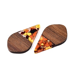 Подвески из прозрачной смолы и ореха&nbsp;RESI-T057-06M