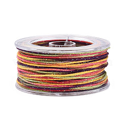 27 м сегментно окрашенные круглые полиэфирные витые шнуры&nbsp;LS-OCOR-N009-02A-17