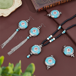 6 шт. подвески из цинкового сплава в этническом стиле с соединительной смолой&nbsp;FIND-PH0028-05C