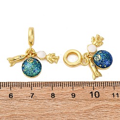 Латунные микро проложить кубического циркония подвески&nbsp;KK-D390-04G