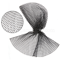 2 шт. 2-цветная сетчатая шапка-ушанка из полиэстера со стразами для женщин&nbsp;AJEW-CY0001-64