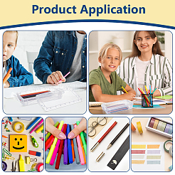 Прямоугольный пластиковый пенал&nbsp;AJEW-WH0596-276C