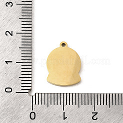 Подвески из нержавеющей стали 304 с эмалью&nbsp;STAS-I335-10G