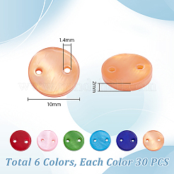 180 шт. 6-цветная аэрозольная краска для соединения/соединений из натуральной пресноводной ракушки&nbsp;SHEL-GA0001-28