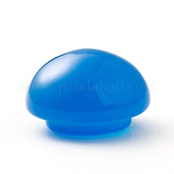 Кабошоны из натурального голубого агата&nbsp;G-B009-09-B