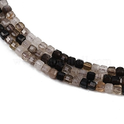 Природный дымчатый кварц нитей бисера&nbsp;G-RM2025-C43-B