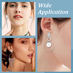 90 шт. 3 шт. фурнитура для сережек-гвоздиков из нержавеющей стали 304&nbsp;STAS-ME0001-41