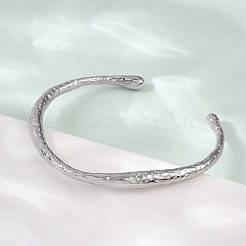 Браслеты-манжеты из нержавеющей стали 304 для женщин&nbsp;BJEW-R019-03P-03